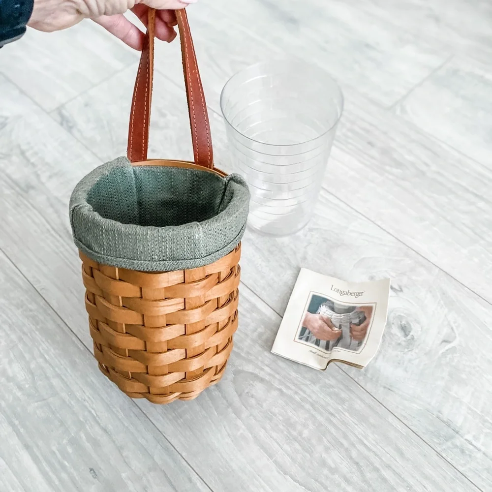 Longaberger Gatehouse Basket with Liner and Protector